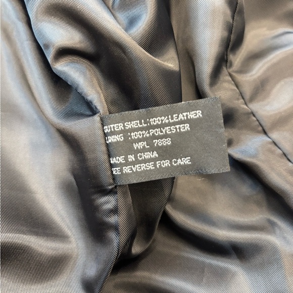 Jason Kole medium leather jacket black 90’s soft full zip - Picture 14 of 14